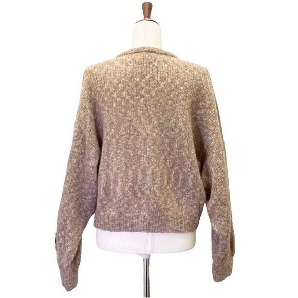 Atelier Delphine Baby Alpaca Melange Balloon Sleeve Sweater in Bambi Size XS/S - Picture 3 of 15